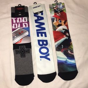 Nintendo crew socks